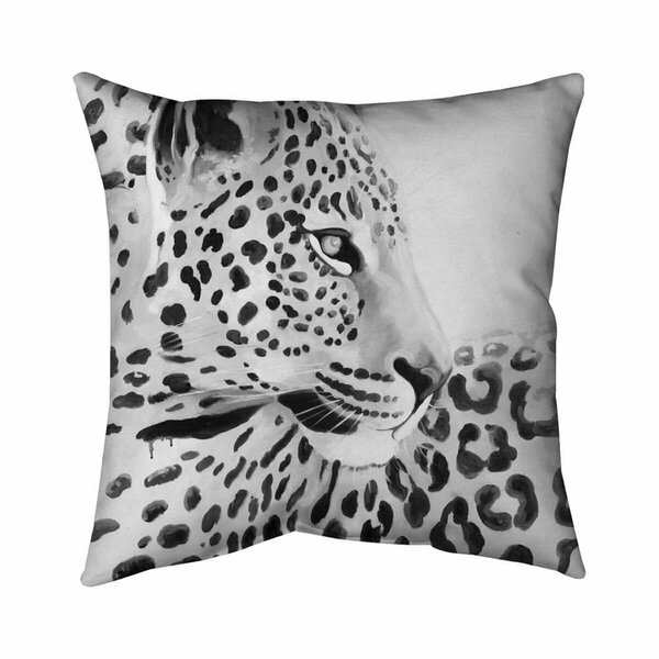 Fondo 20 x 20 in. Beautiful Leopard-Double Sided Print Indoor Pillow FO3342236
